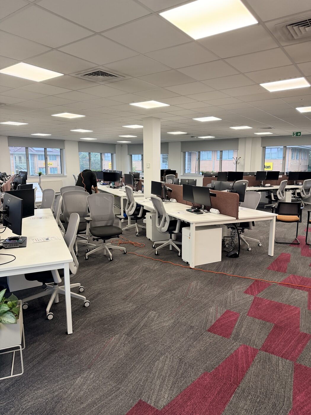Commercial carpet maintenance at the ICON office in Livingston