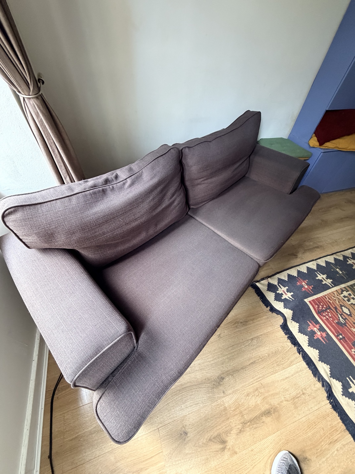 Cleaned grey fabric sofa at an Armadale end-of-tenancy property